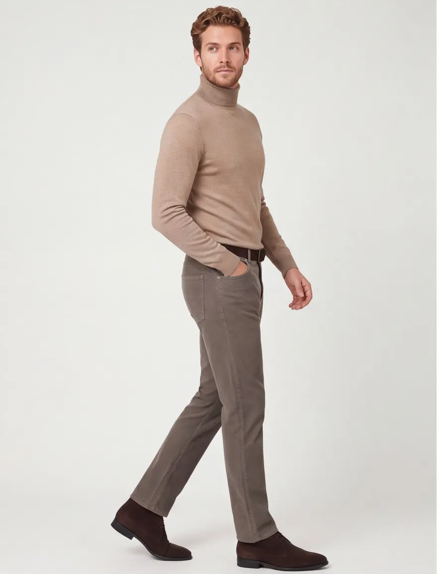 Pierre Cardin Laval 5-pocket Olijfgroen Corduroy Katoen