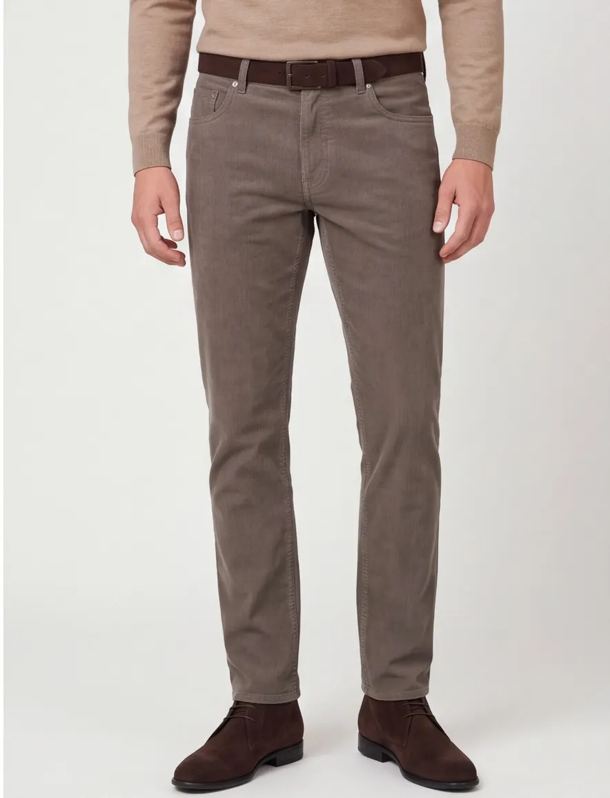 Pierre Cardin Laval 5-pocket Olijfgroen Corduroy Katoen