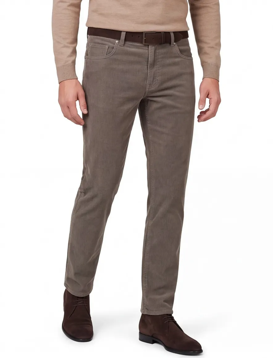 Pierre Cardin Laval 5-pocket Olijfgroen Corduroy Katoen