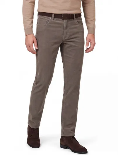 Pierre Cardin Pierre Cardin Laval 5-pocket Olijfgroen Katoen Corduroy
