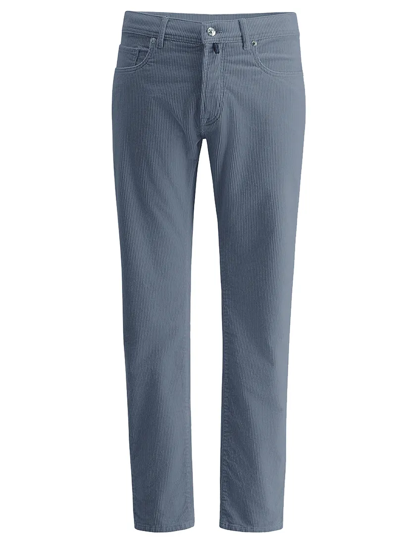 Broek Pierre Cardin lichtblauw normale fit rib
