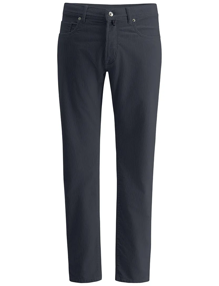 Pierre Cardin Laval 5-pocket blauw Katoen Corduroy