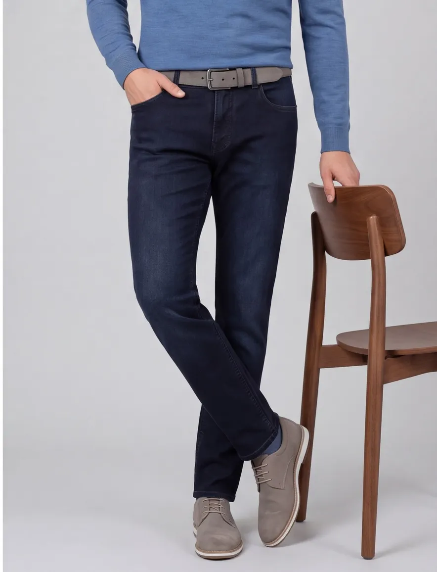 Pierre Cardin Lyon jeans donkerblauw Big & Tall