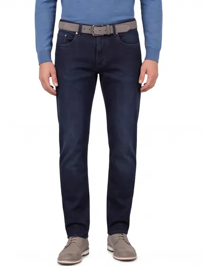 Pierre Cardin Pierre Cardin 5-pocket Lyon spijkerbroek donkerblauw Big & Tall
