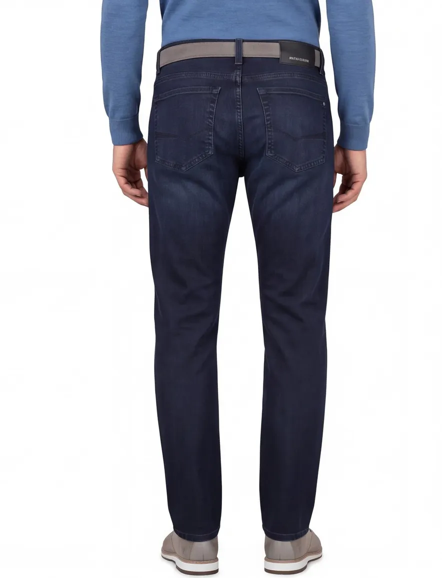 Pierre Cardin 5-pocket Lyon spijkerbroek donkerblauw Big & Tall