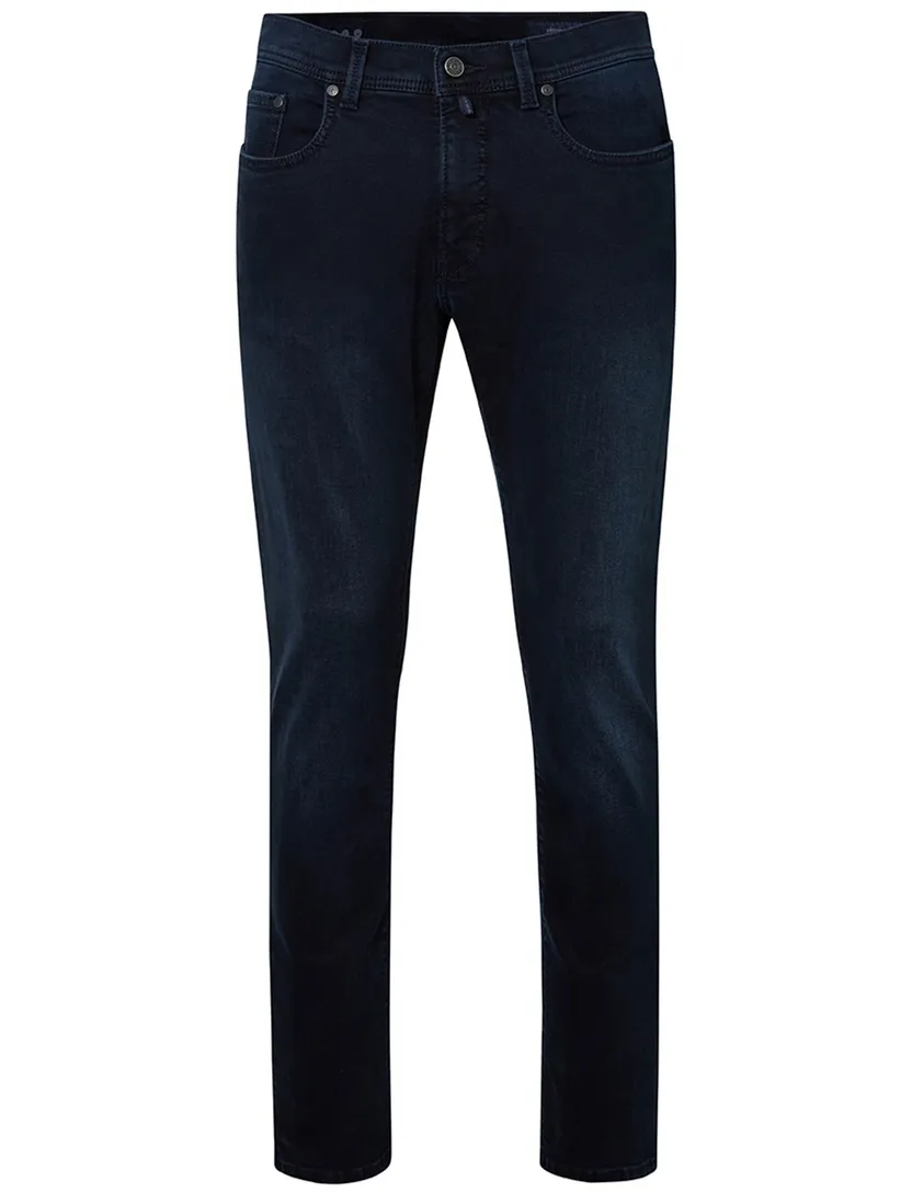Pierre Cardin Lyon tapered fit Big & Tall donkerblauw katoen