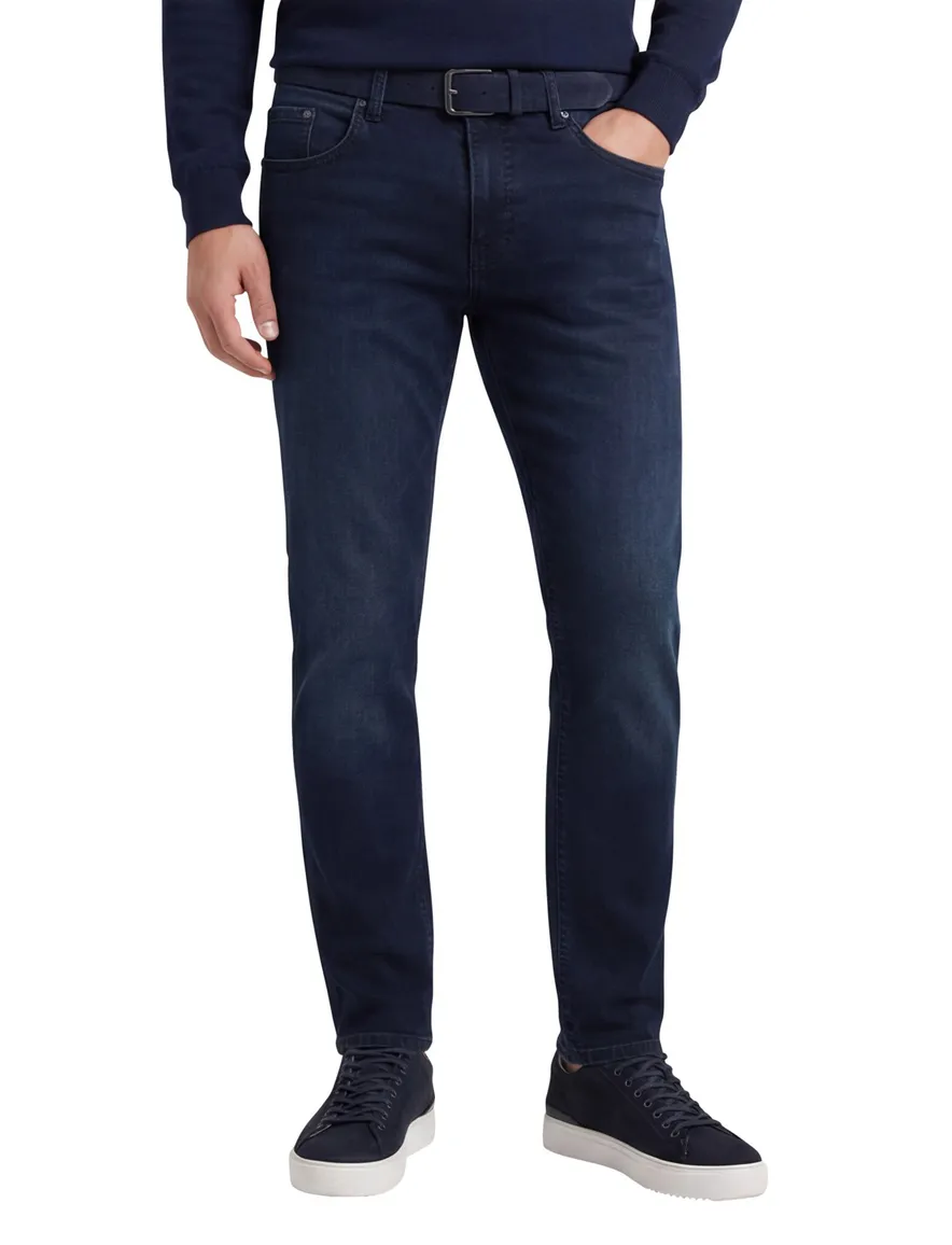 Pierre Cardin Big & Tall 5-pocket donkerblauw Lyon tapered fit