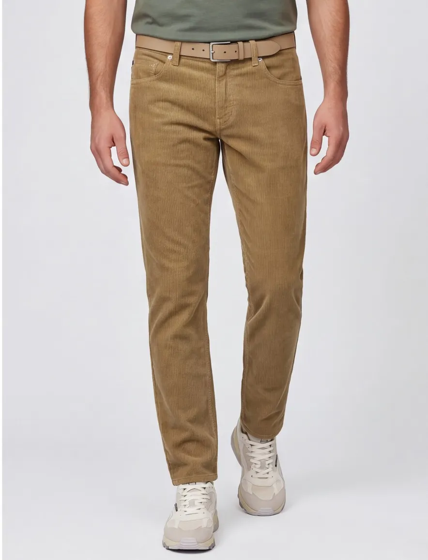 Pierre Cardin pantalon rib normale fit camel corduroy