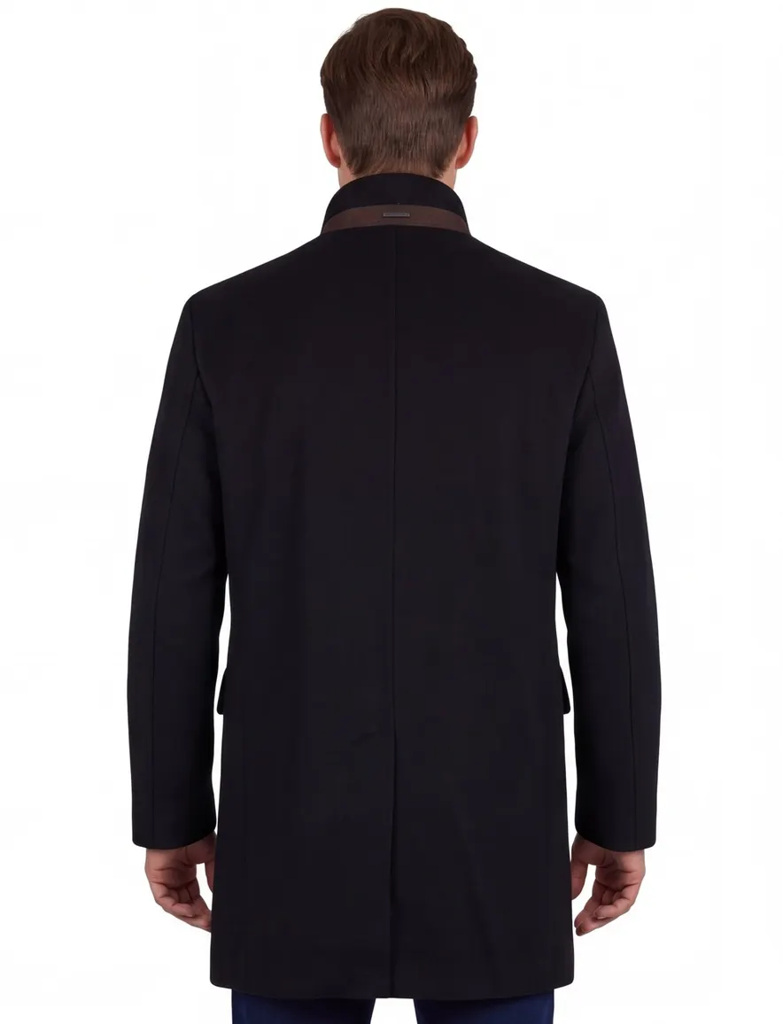 Pierre Cardin winterjas wol navy