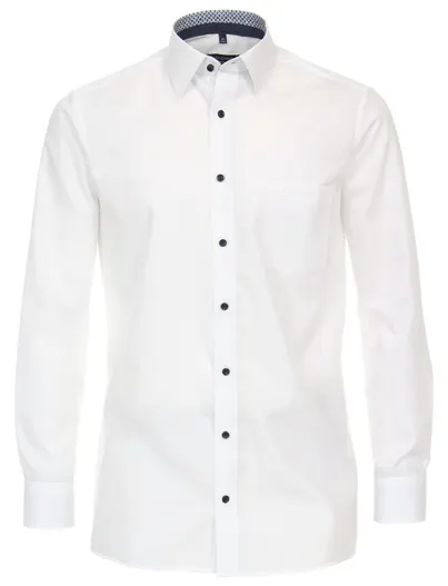 Casa Moda wit Casa Moda comfort fit overhemd mouwlengte-7