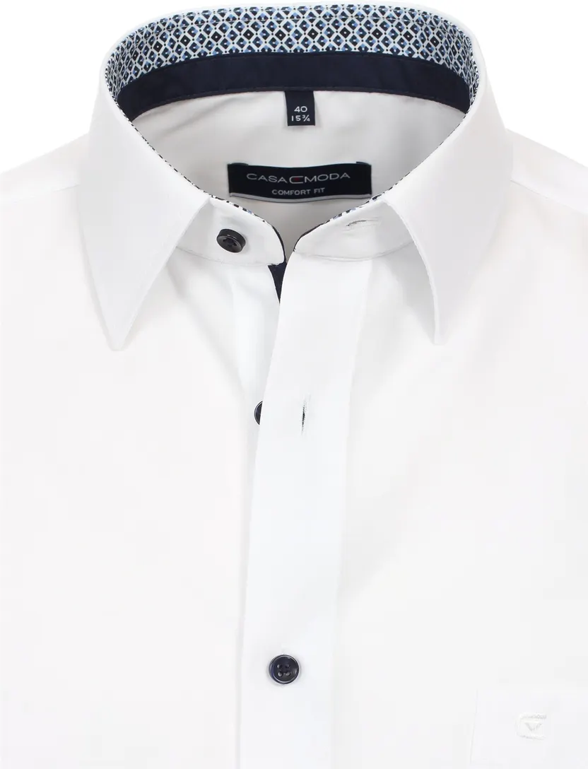 wit Casa Moda comfort fit overhemd mouwlengte-7