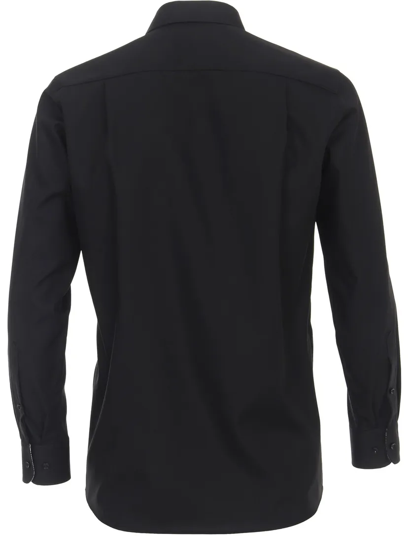 zwart Casa Moda comfort fit overhemd mouwlengte-7