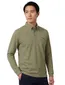 Casa Moda polo-lange-mouw groen 3-knoops