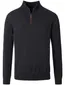 Casa Moda grijs half-zip trui gemêleerd 100% katoen