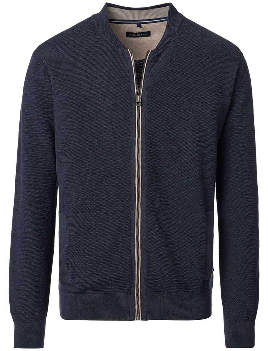 Casa Moda vest gebreid donkerblauw