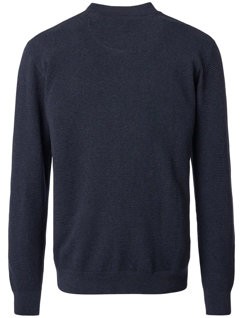 Vest Casa Moda donkerblauw gebreid