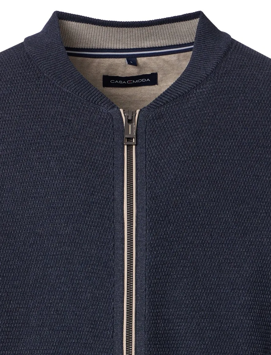 Casa Moda vest gebreid donkerblauw