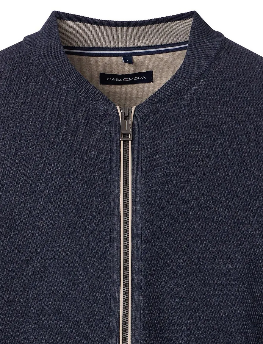 Casa Moda vest gebreid donkerblauw