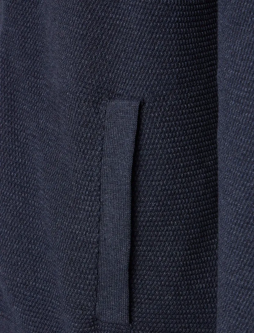 Vest Casa Moda donkerblauw gebreid