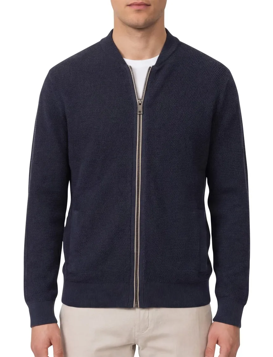 Casa Moda vest gebreid donkerblauw