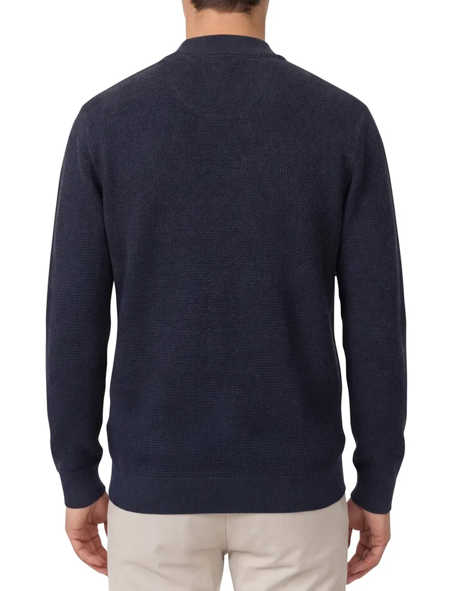 Casa Moda vest gebreid donkerblauw