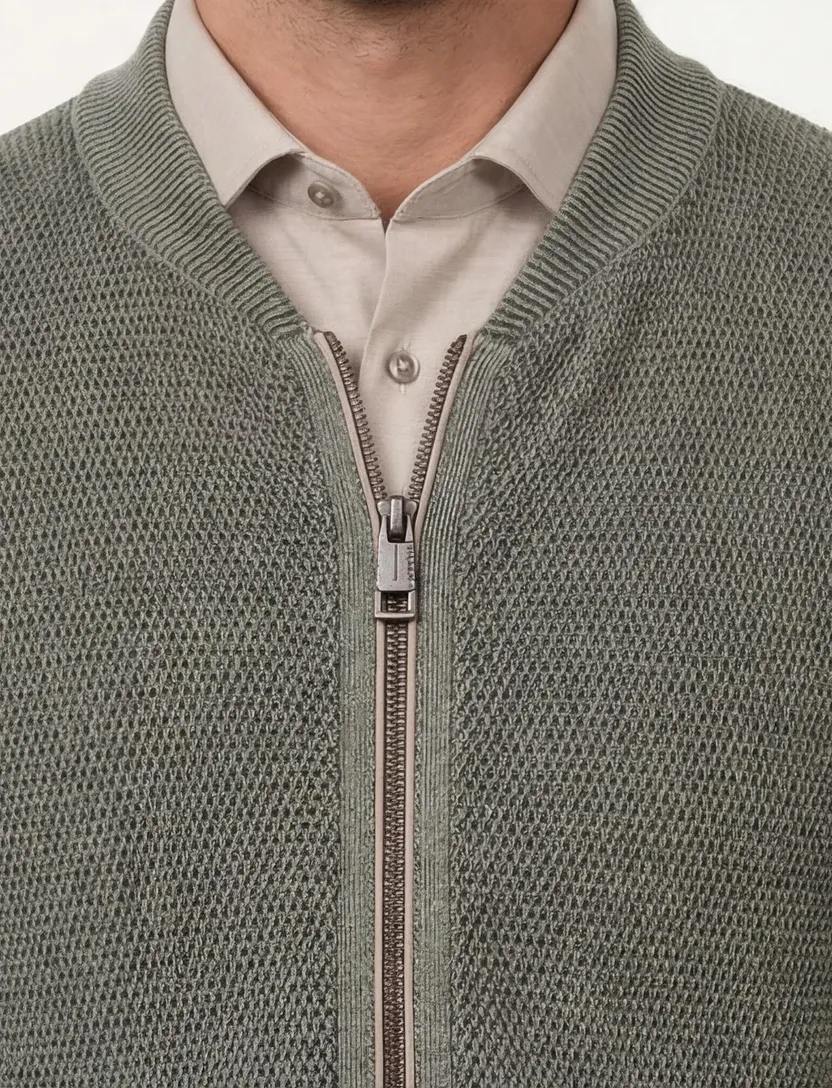 vest Casa Moda groen