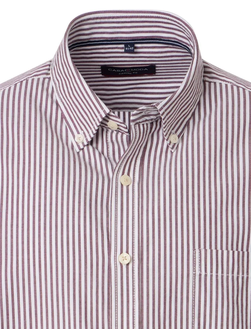 casual overhemd Casa Moda Casual Fit rood