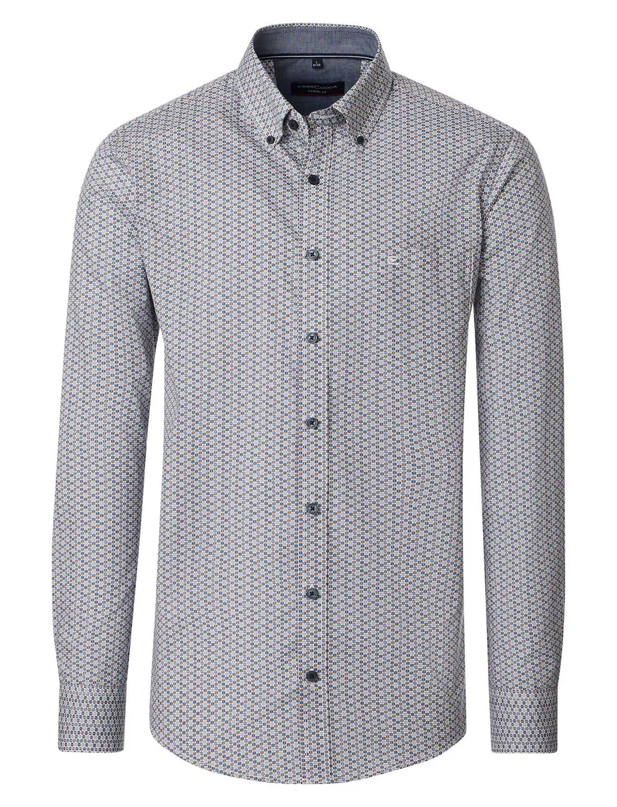 Casa Moda Casual Fit casual overhemd groen
