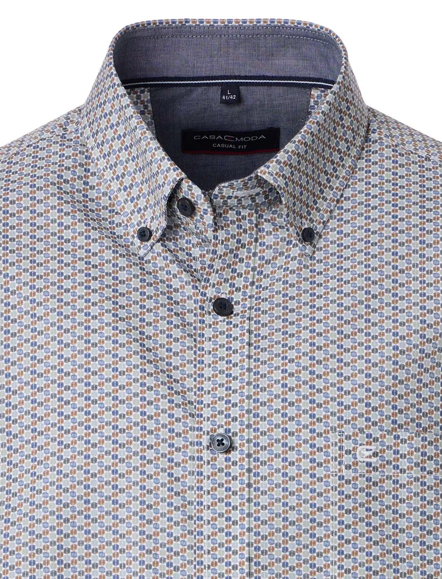 Casa Moda Casual Fit casual overhemd groen