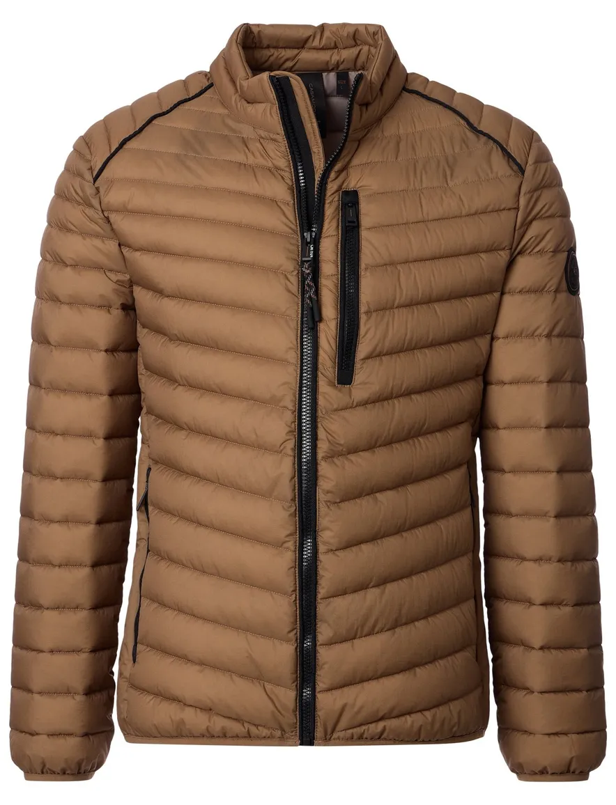 Casa Moda tussenjas bruin puffer borstzak effen
