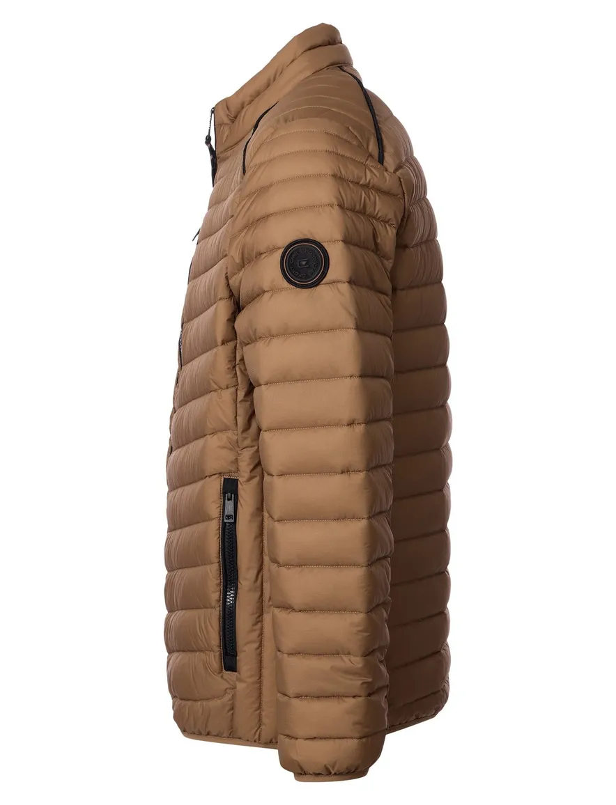 Casa Moda tussenjas bruin puffer borstzak effen