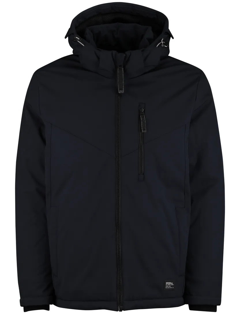 Casa Moda winterjas donkerblauw effen
