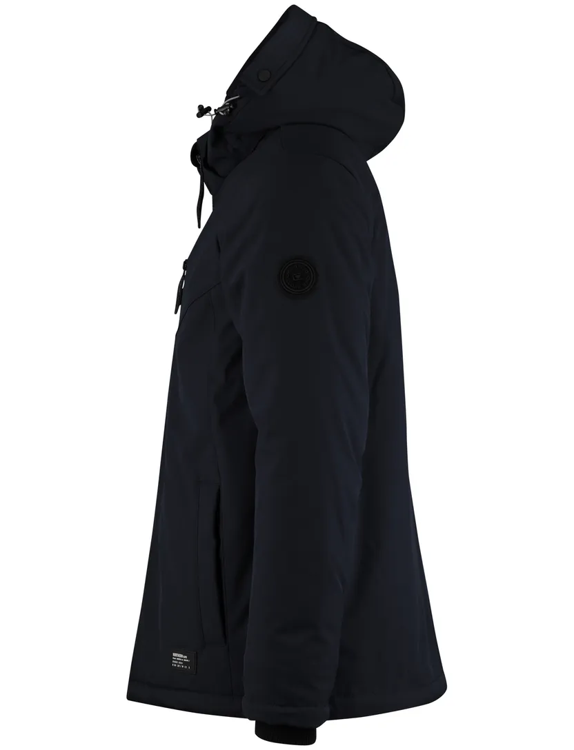 Casa Moda winterjas donkerblauw effen