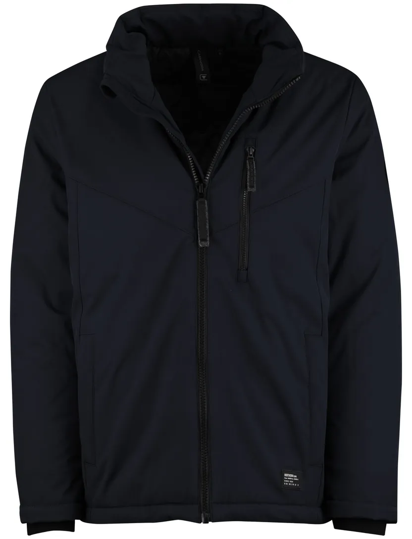 Casa Moda winterjas donkerblauw effen