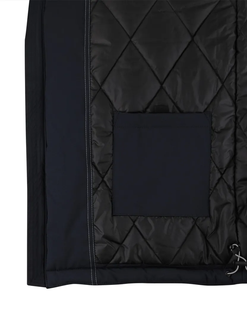 Casa Moda winterjas donkerblauw effen