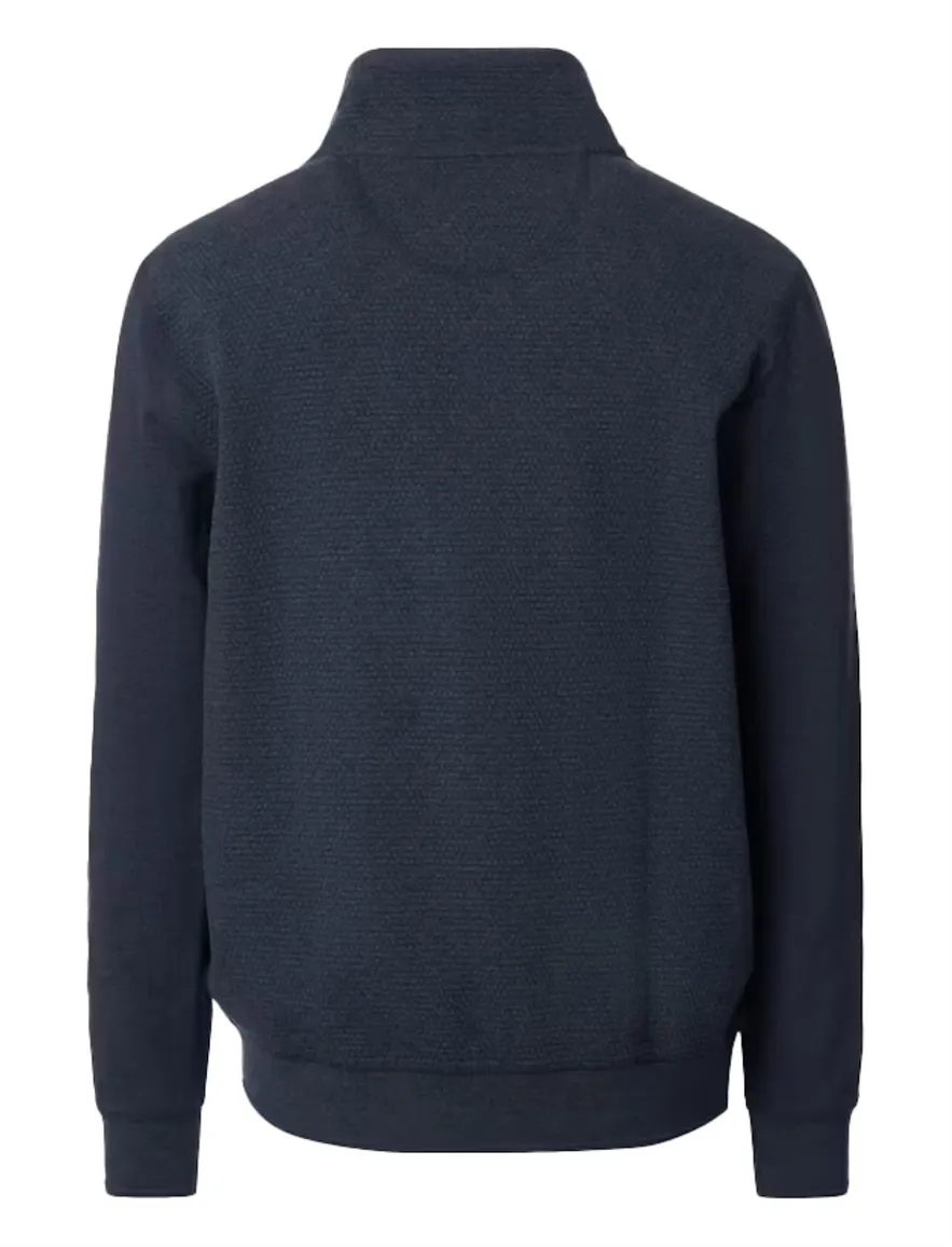 Casa Moda sweater donkerblauw regular fit effen