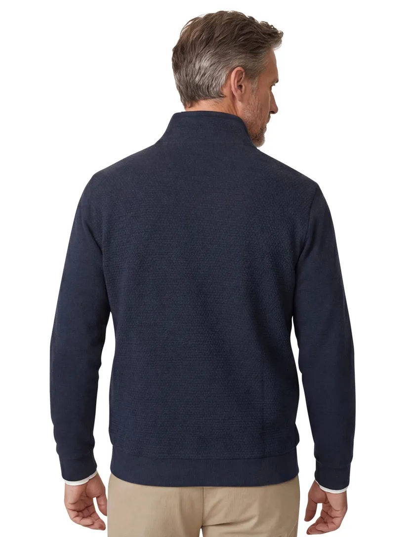 Casa Moda sweater donkerblauw regular fit katoen