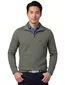 Casa Moda trui groen effen half zip