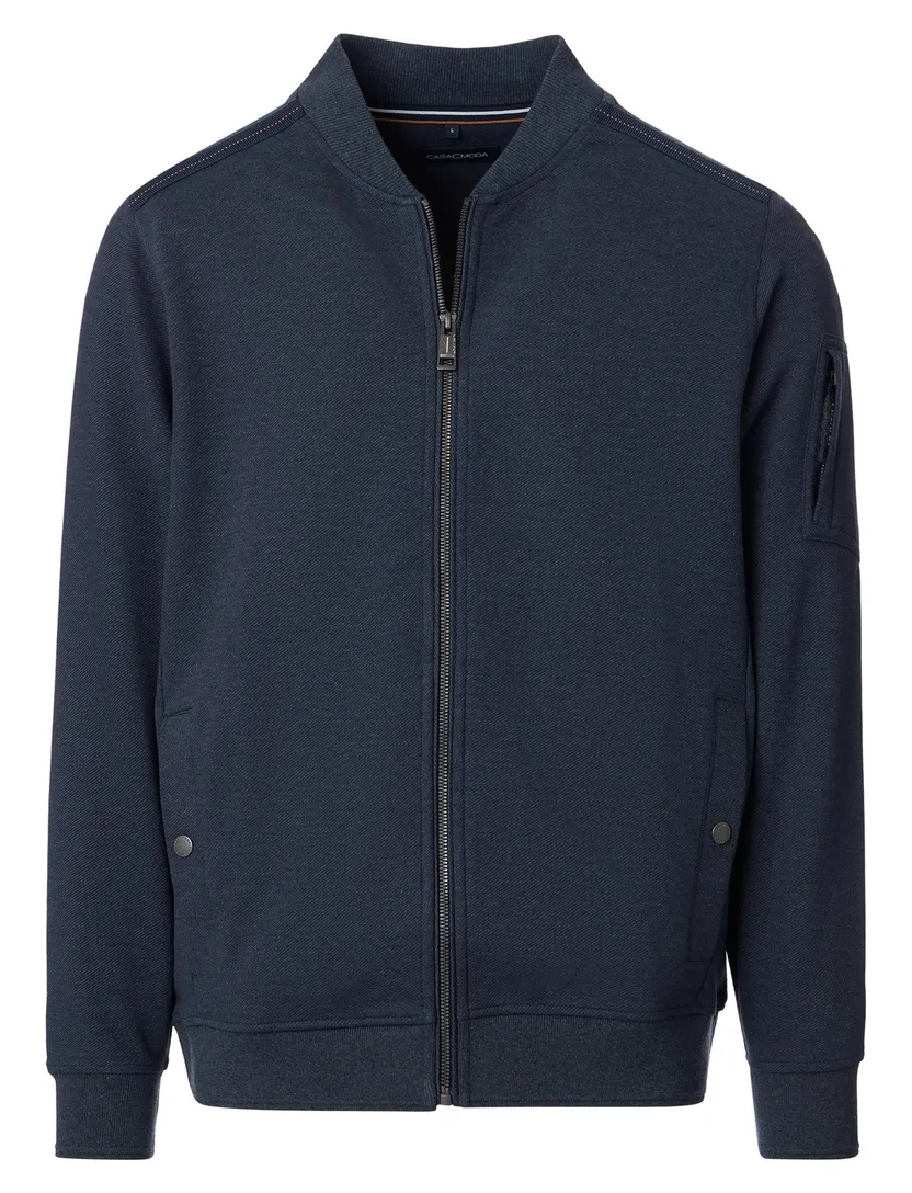 vest Casa Moda donkerblauw