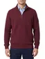 Casa Moda bordeaux half-zip trui effen