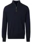 Casa Moda donkerblauw half-zip trui effen