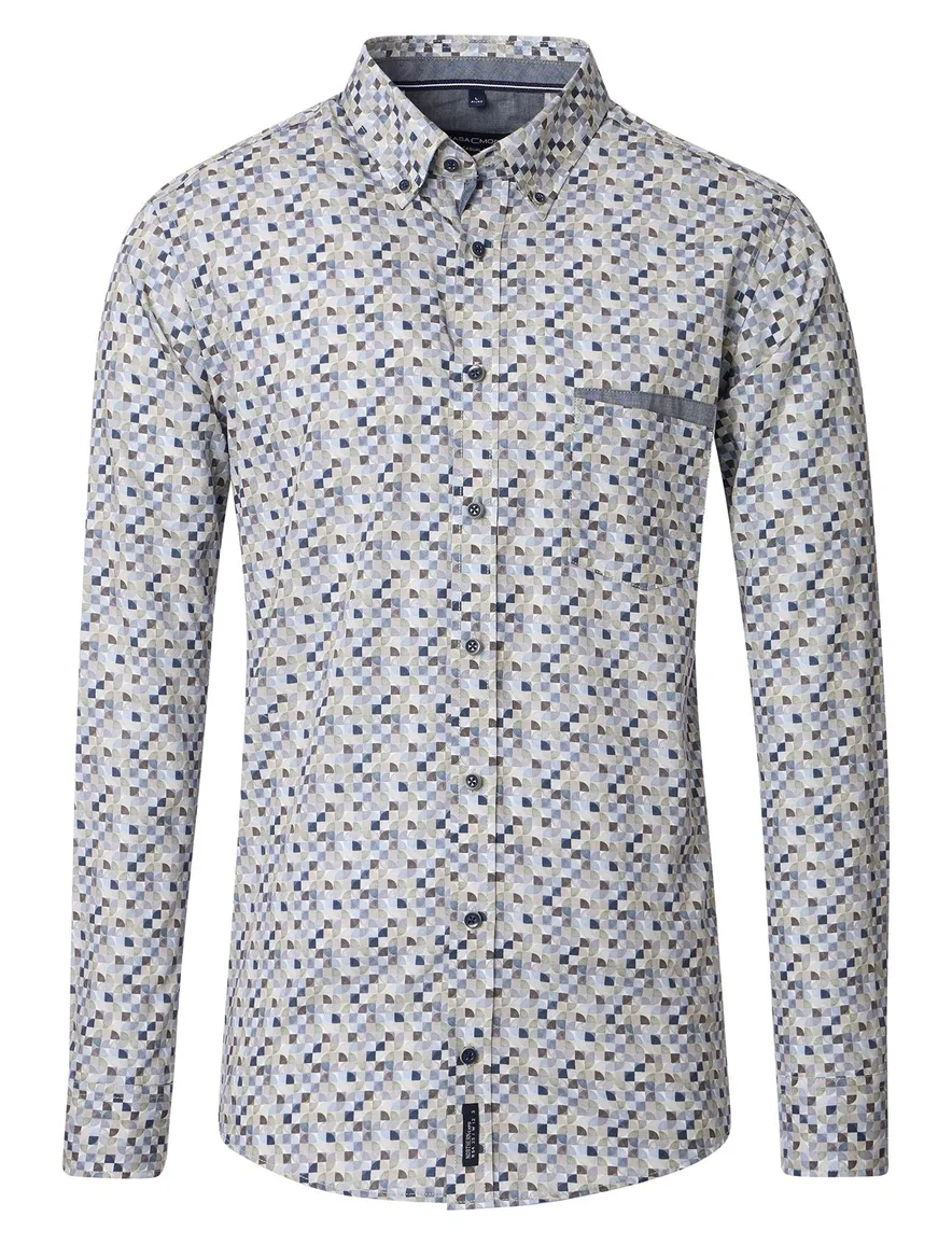 Casa Moda Casual Fit casual overhemd blauw