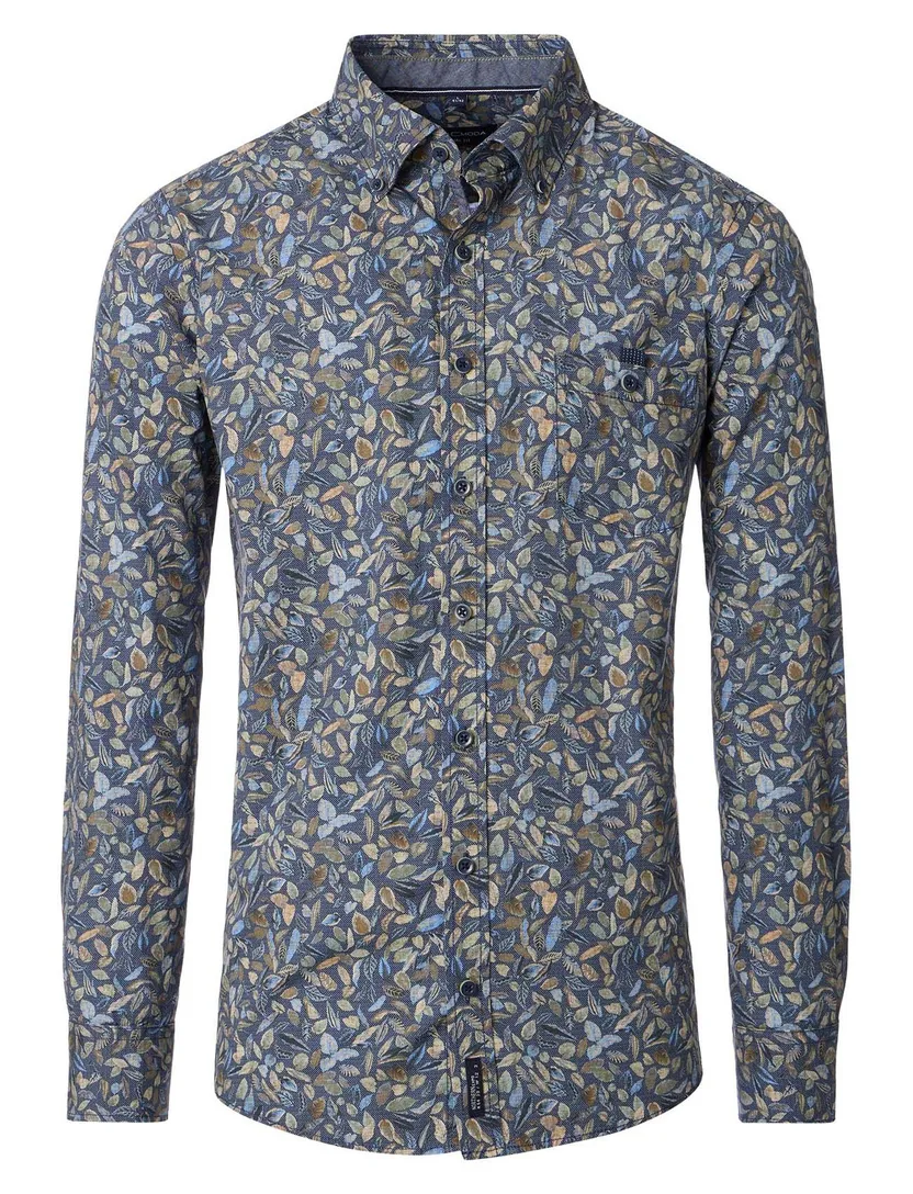 casual overhemd Casa Moda Casual Fit donkerblauw
