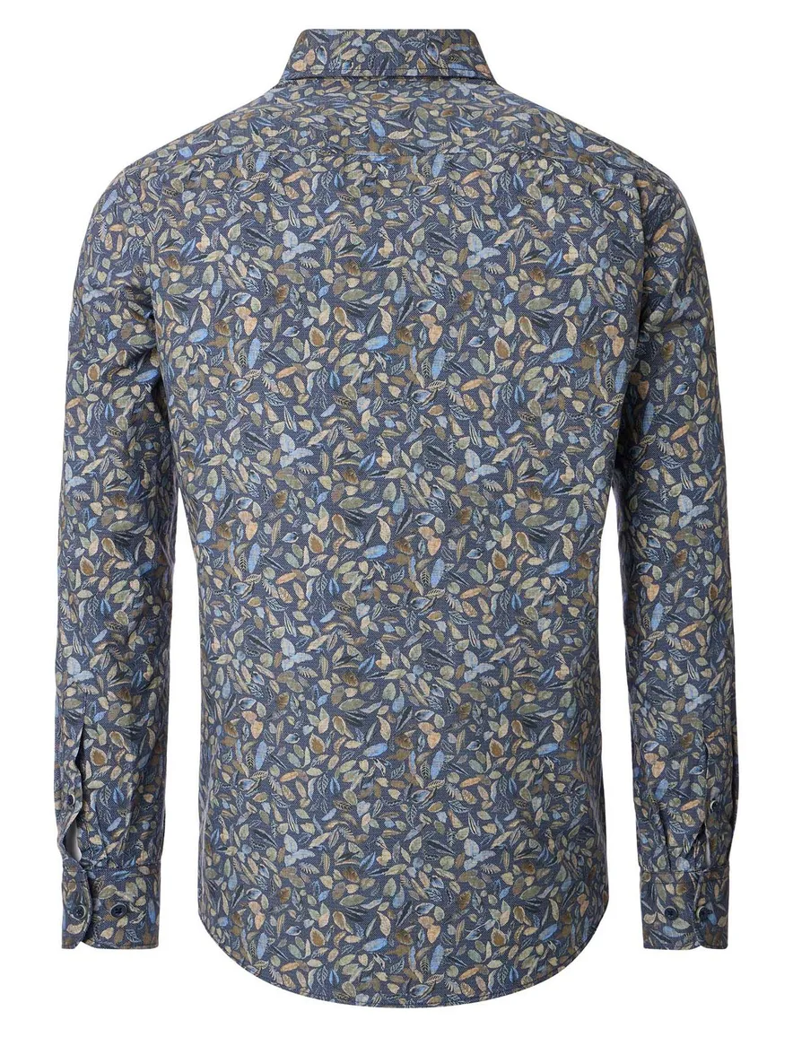 Casa Moda Casual Fit casual overhemd donkerblauw