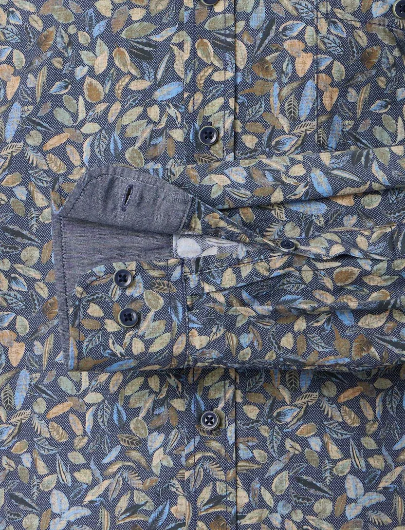 casual overhemd Casa Moda Casual Fit donkerblauw