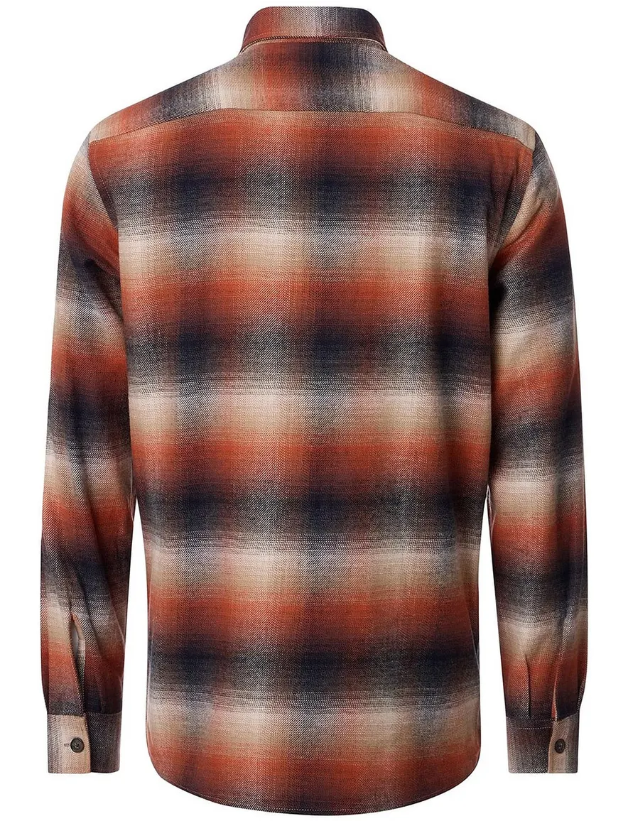 Casa Moda overhemd ml 5 oranje katoen
