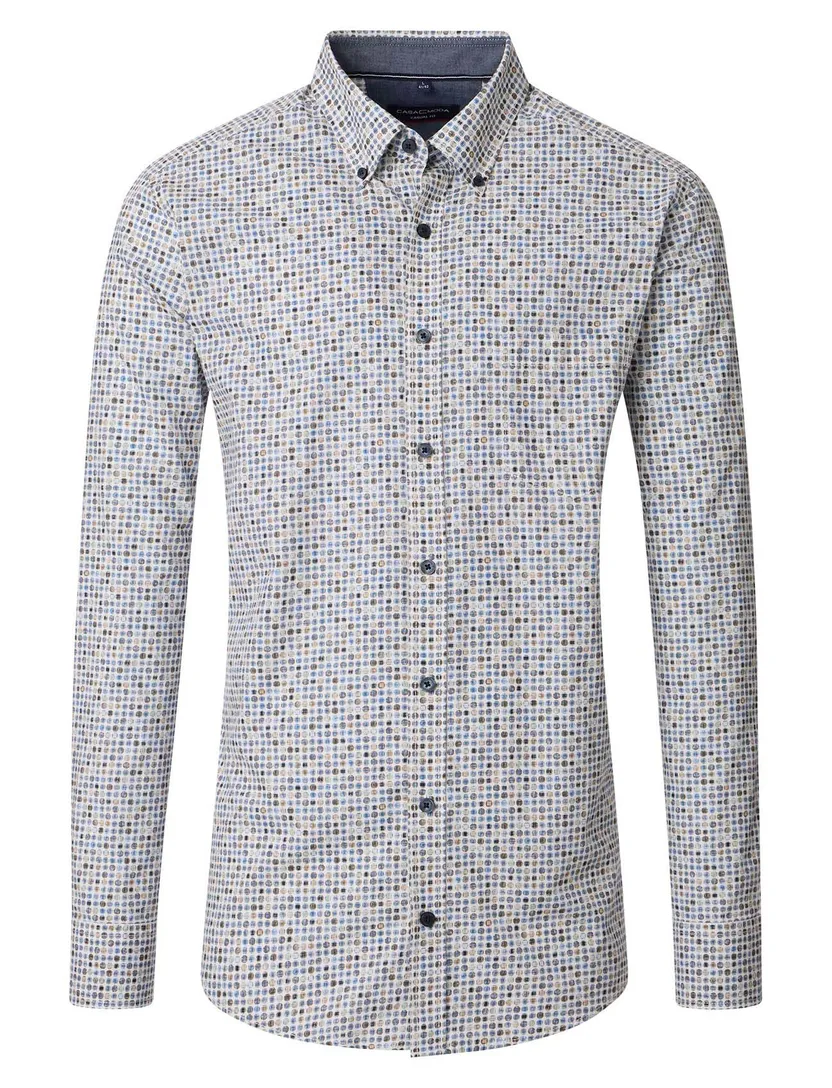 casual overhemd Casa Moda Casual Fit blauw