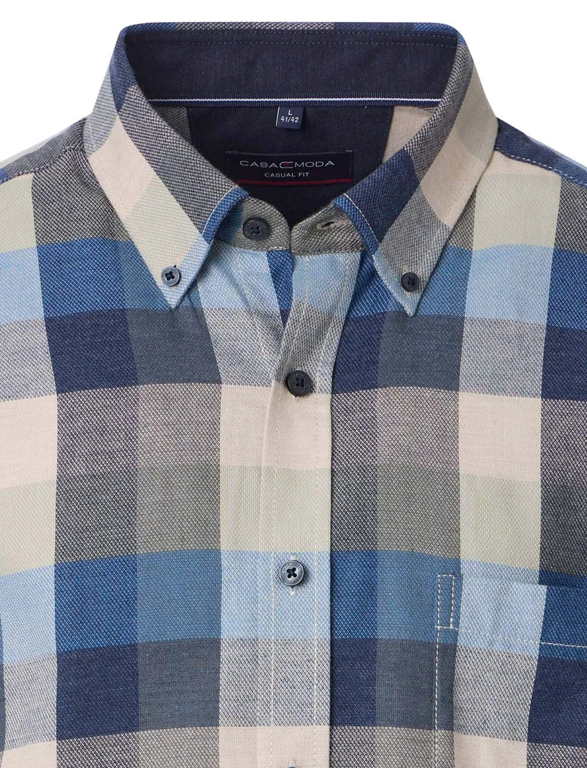 casual overhemd Casa Moda Casual Fit blauw