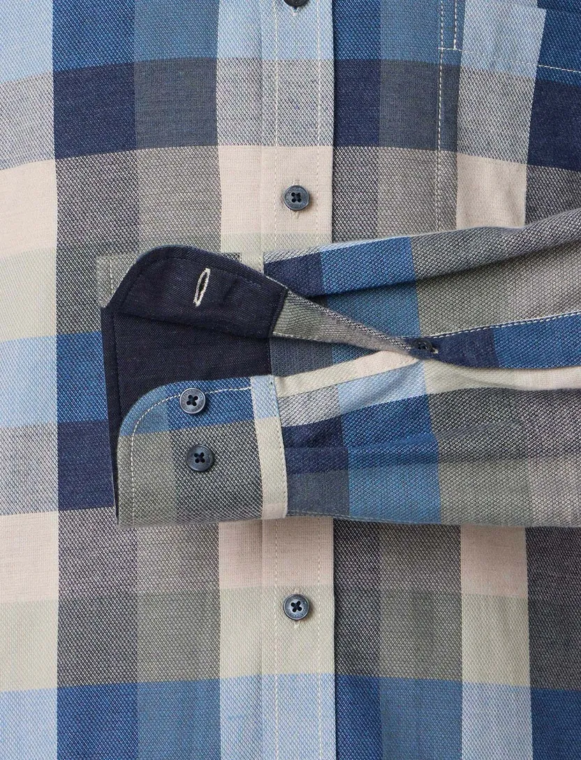 casual overhemd Casa Moda Casual Fit blauw