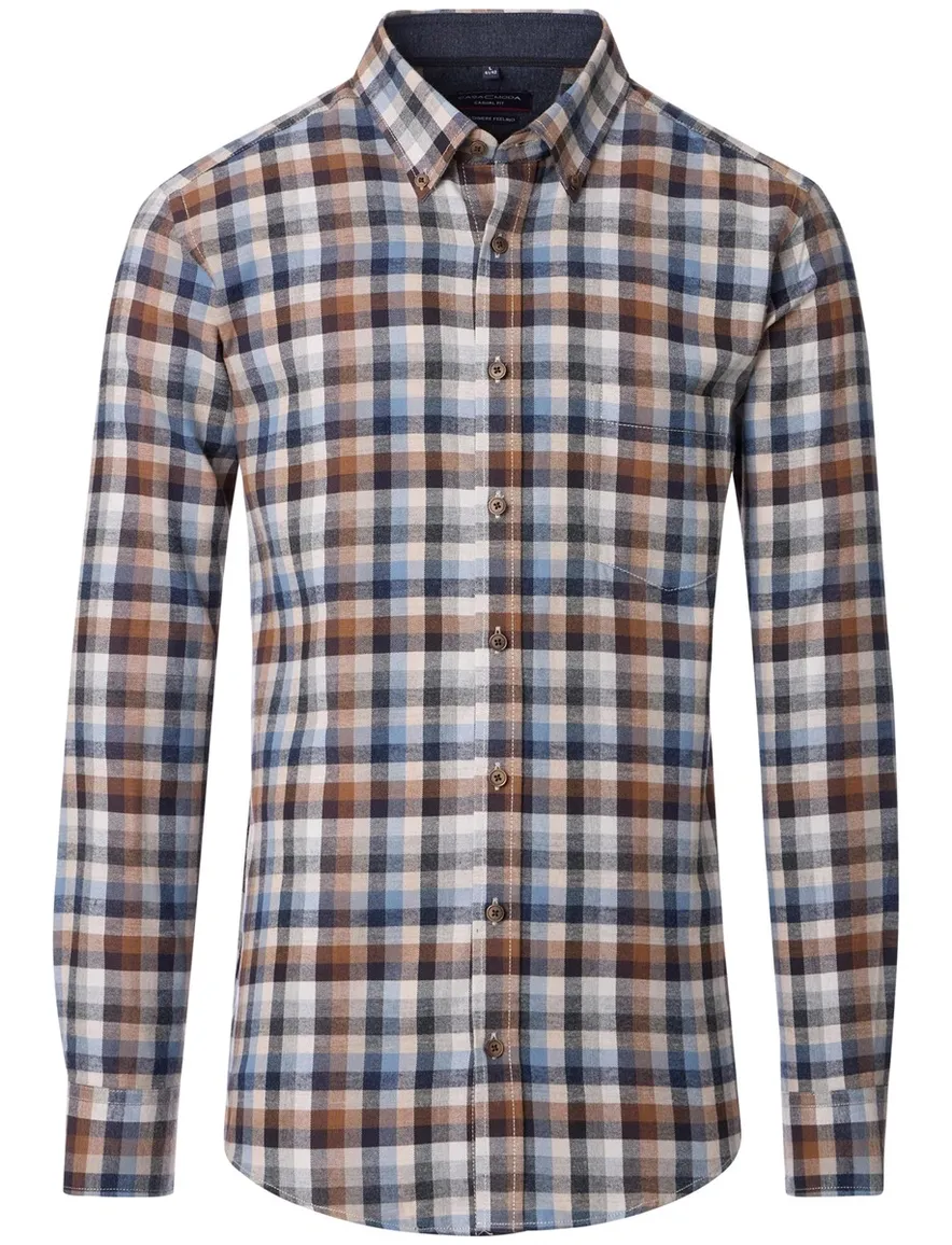 Casa moda overhemd casual fit katoen